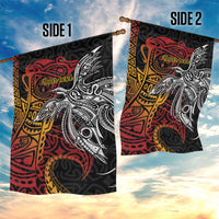 Papua New Guinea Sepik Personalised Garden Flag PNG Bird of Paradise Tattoo LT9 - Polynesian Pride