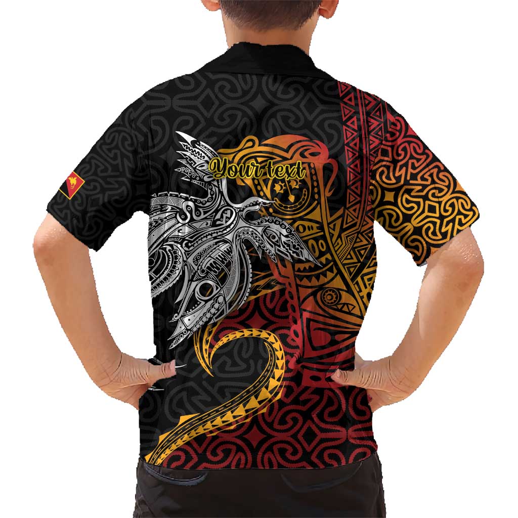 Papua New Guinea Sepik Personalised Hawaiian Shirt PNG Bird of Paradise Tattoo LT9 - Polynesian Pride