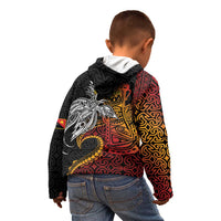 Papua New Guinea Sepik Personalised Kid Hoodie PNG Bird of Paradise Tattoo LT9 - Polynesian Pride