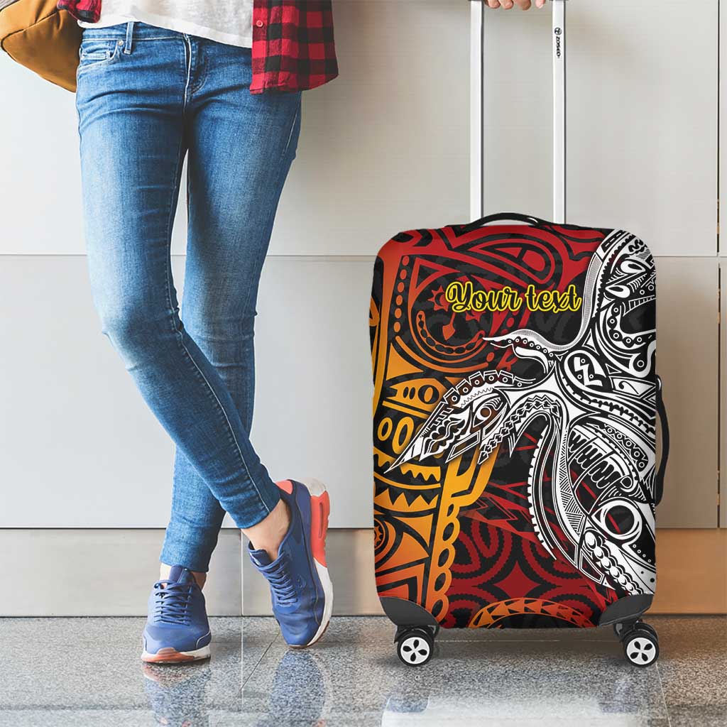 Papua New Guinea Sepik Personalised Luggage Cover PNG Bird of Paradise Tattoo LT9 - Polynesian Pride