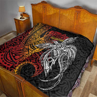Papua New Guinea Sepik Personalised Quilt PNG Bird of Paradise Tattoo LT9 - Polynesian Pride
