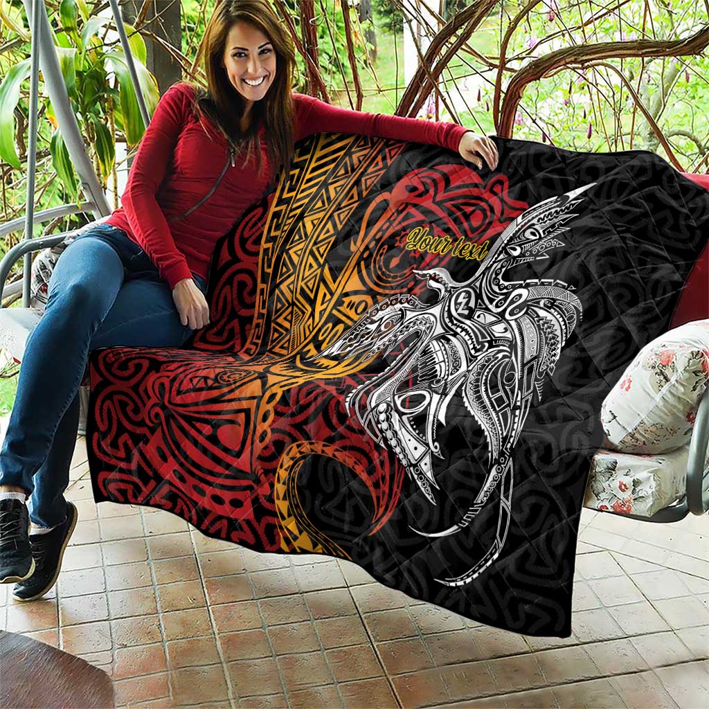 Papua New Guinea Sepik Personalised Quilt PNG Bird of Paradise Tattoo LT9 - Polynesian Pride