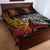 Papua New Guinea Sepik Personalised Quilt Bed Set PNG Bird of Paradise Tattoo - Polynesian Pride
