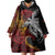 Papua New Guinea Sepik Personalised Wearable Blanket Hoodie PNG Bird of Paradise Tattoo - Polynesian Pride