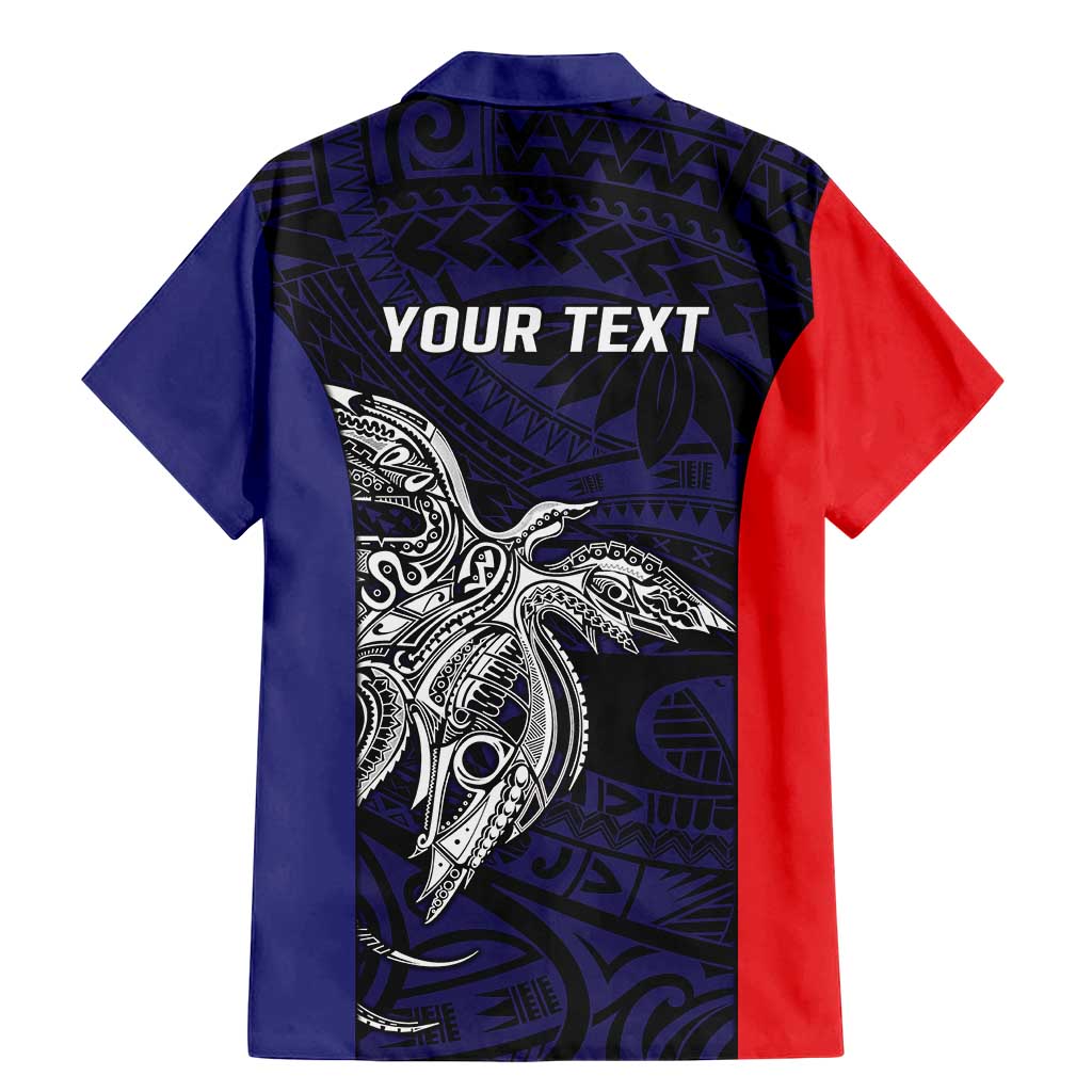 Personalised PNG Bougainville Family Matching Mermaid Dress and Hawaiian Shirt Bird of Paradise Tattoo Flag Motif LT9 - Polynesian Pride