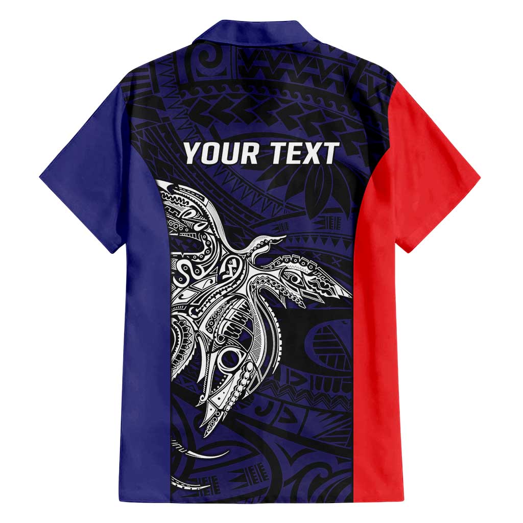 Personalised PNG Bougainville Family Matching Tank Maxi Dress and Hawaiian Shirt Bird of Paradise Tattoo Flag Motif LT9 - Polynesian Pride