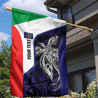 Personalised PNG Bougainville Garden Flag Bird of Paradise Tattoo Flag Motif LT9 - Polynesian Pride
