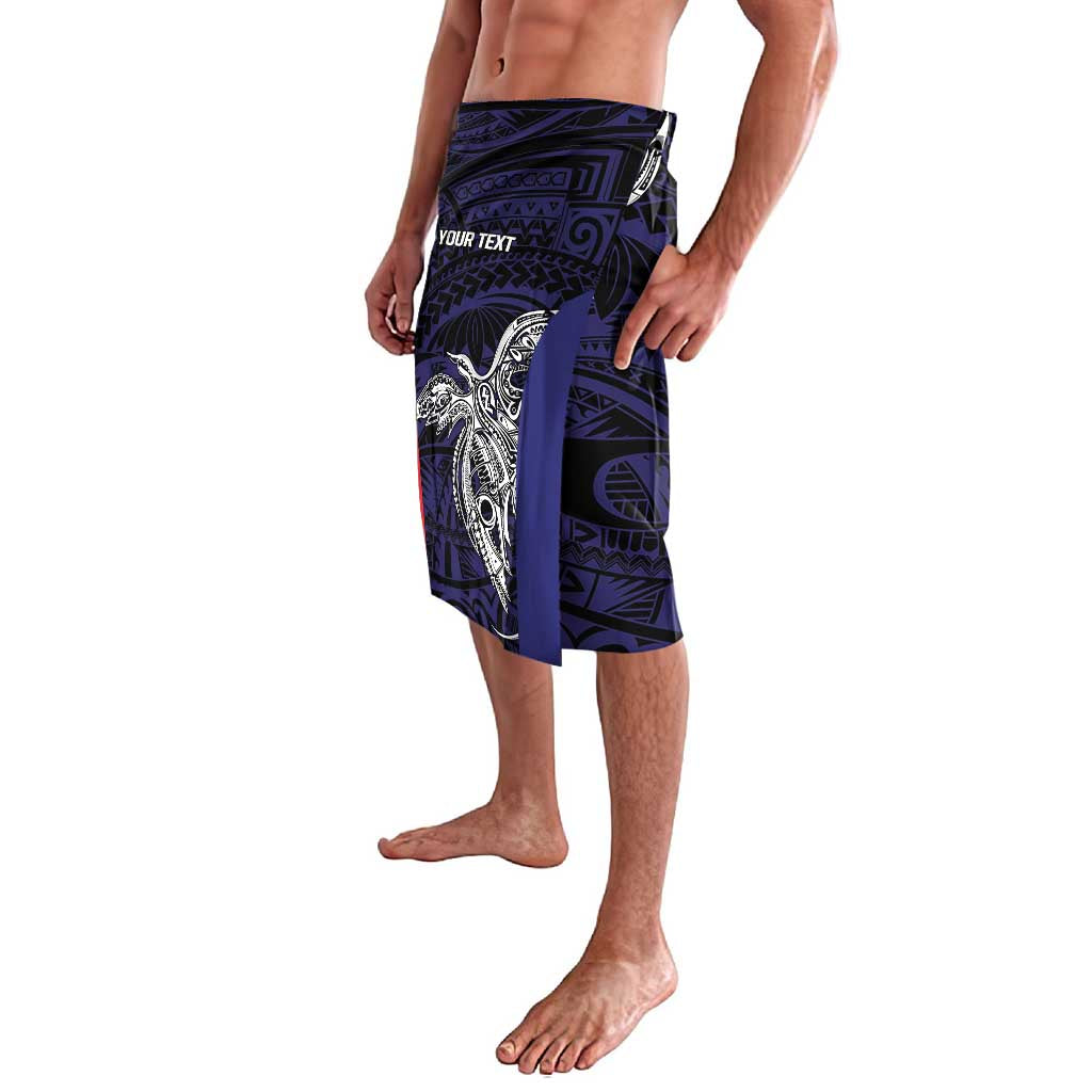 Personalised PNG Bougainville Lavalava Bird of Paradise Tattoo Flag Motif - Polynesian Pride