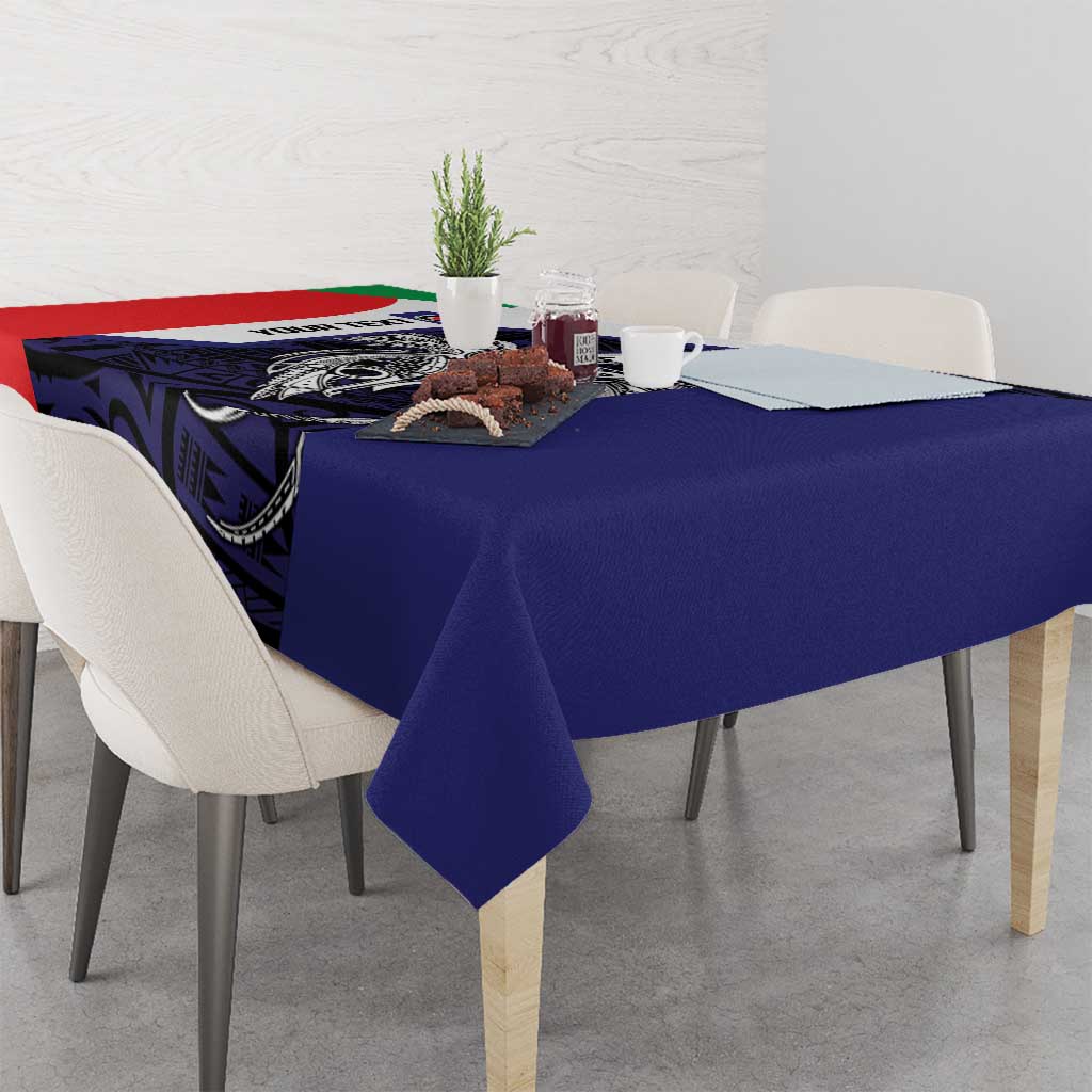 Personalised PNG Bougainville Tablecloth Bird of Paradise Tattoo Flag Motif - Polynesian Pride