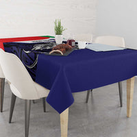 Personalised PNG Bougainville Tablecloth Bird of Paradise Tattoo Flag Motif - Polynesian Pride