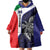 Personalised PNG Bougainville Wearable Blanket Hoodie Bird of Paradise Tattoo Flag Motif - Polynesian Pride