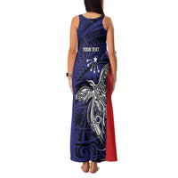 Personalised PNG Central Province Family Matching Tank Maxi Dress and Hawaiian Shirt Bird of Paradise Tattoo Flag Motif LT9 - Polynesian Pride