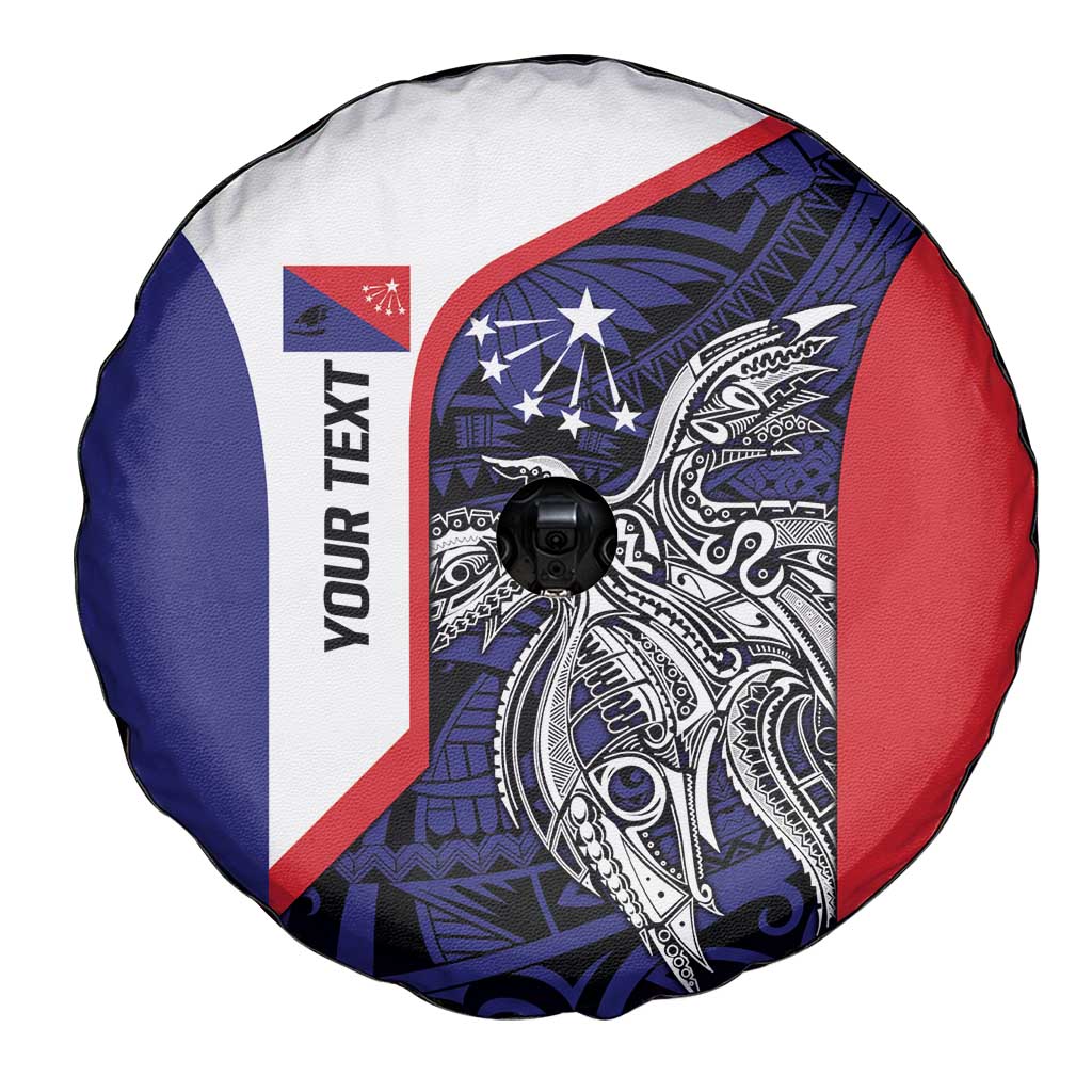 Personalised PNG Central Province Spare Tire Cover Bird of Paradise Tattoo Flag Motif LT9 - Polynesian Pride
