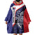 Personalised PNG Central Province Wearable Blanket Hoodie Bird of Paradise Tattoo Flag Motif - Polynesian Pride