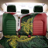 Personalised PNG Chimbu Province Back Car Seat Cover Bird of Paradise Tattoo Flag Motif LT9 - Polynesian Pride