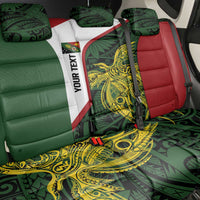 Personalised PNG Chimbu Province Back Car Seat Cover Bird of Paradise Tattoo Flag Motif LT9 - Polynesian Pride