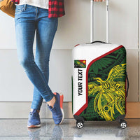 Personalised PNG Chimbu Province Luggage Cover Bird of Paradise Tattoo Flag Motif LT9 - Polynesian Pride