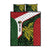 Personalised PNG Chimbu Province Quilt Bed Set Bird of Paradise Tattoo Flag Motif - Polynesian Pride