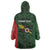 Personalised PNG Chimbu Province Wearable Blanket Hoodie Bird of Paradise Tattoo Flag Motif - Polynesian Pride