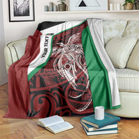 Personalised PNG East New Britain Province Blanket Bird of Paradise Tattoo Flag Motif LT9 Green - Polynesian Pride