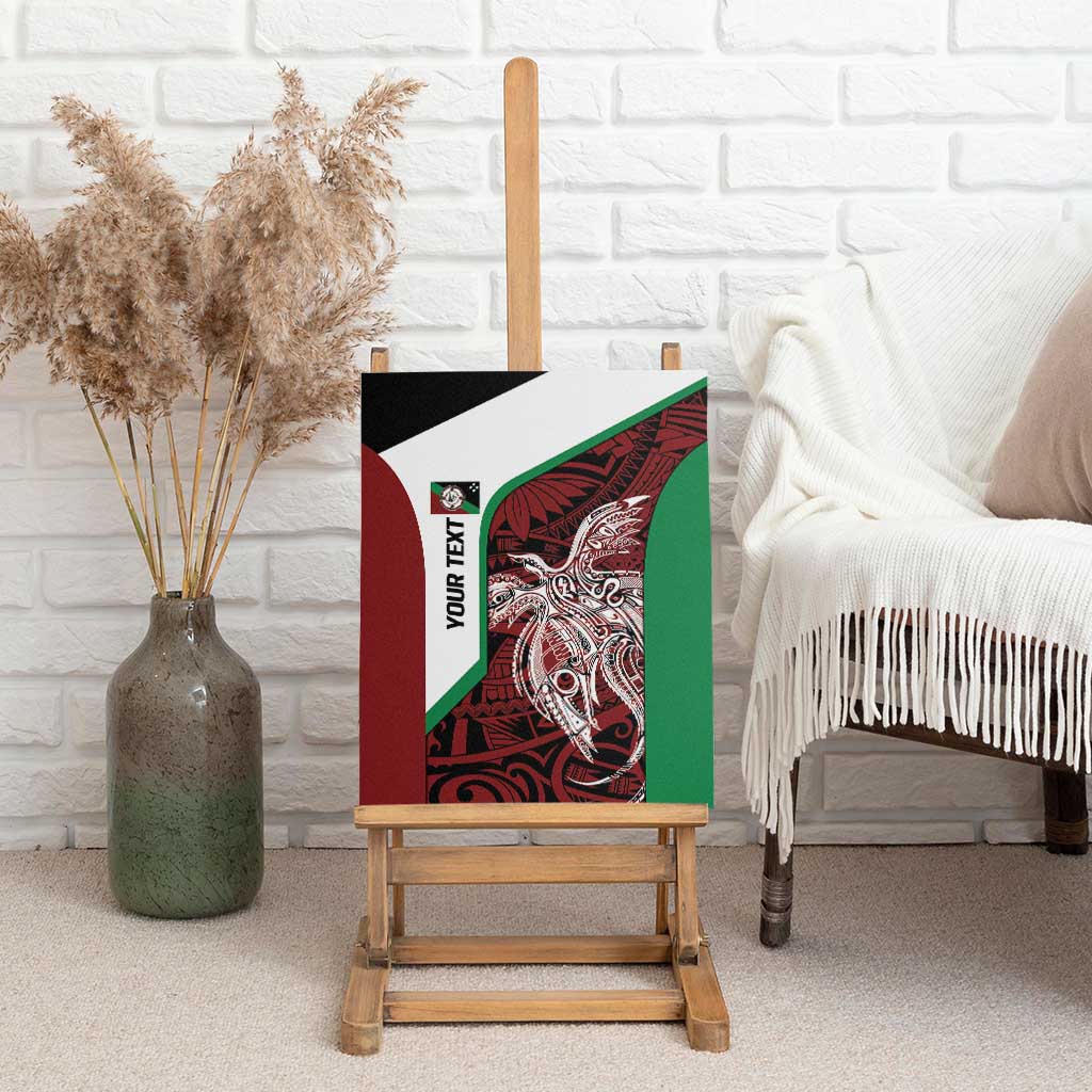 Personalised PNG East New Britain Province Canvas Wall Art Bird of Paradise Tattoo Flag Motif LT9 - Polynesian Pride