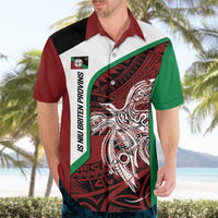 Personalised PNG East New Britain Province Hawaiian Shirt Bird of Paradise Tattoo Flag Motif LT9 - Polynesian Pride
