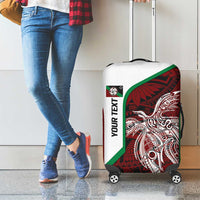Personalised PNG East New Britain Province Luggage Cover Bird of Paradise Tattoo Flag Motif LT9 - Polynesian Pride