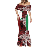 Personalised PNG East New Britain Province Mermaid Dress Bird of Paradise Tattoo Flag Motif LT9 - Polynesian Pride