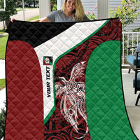 Personalised PNG East New Britain Province Quilt Bird of Paradise Tattoo Flag Motif LT9 Green - Polynesian Pride