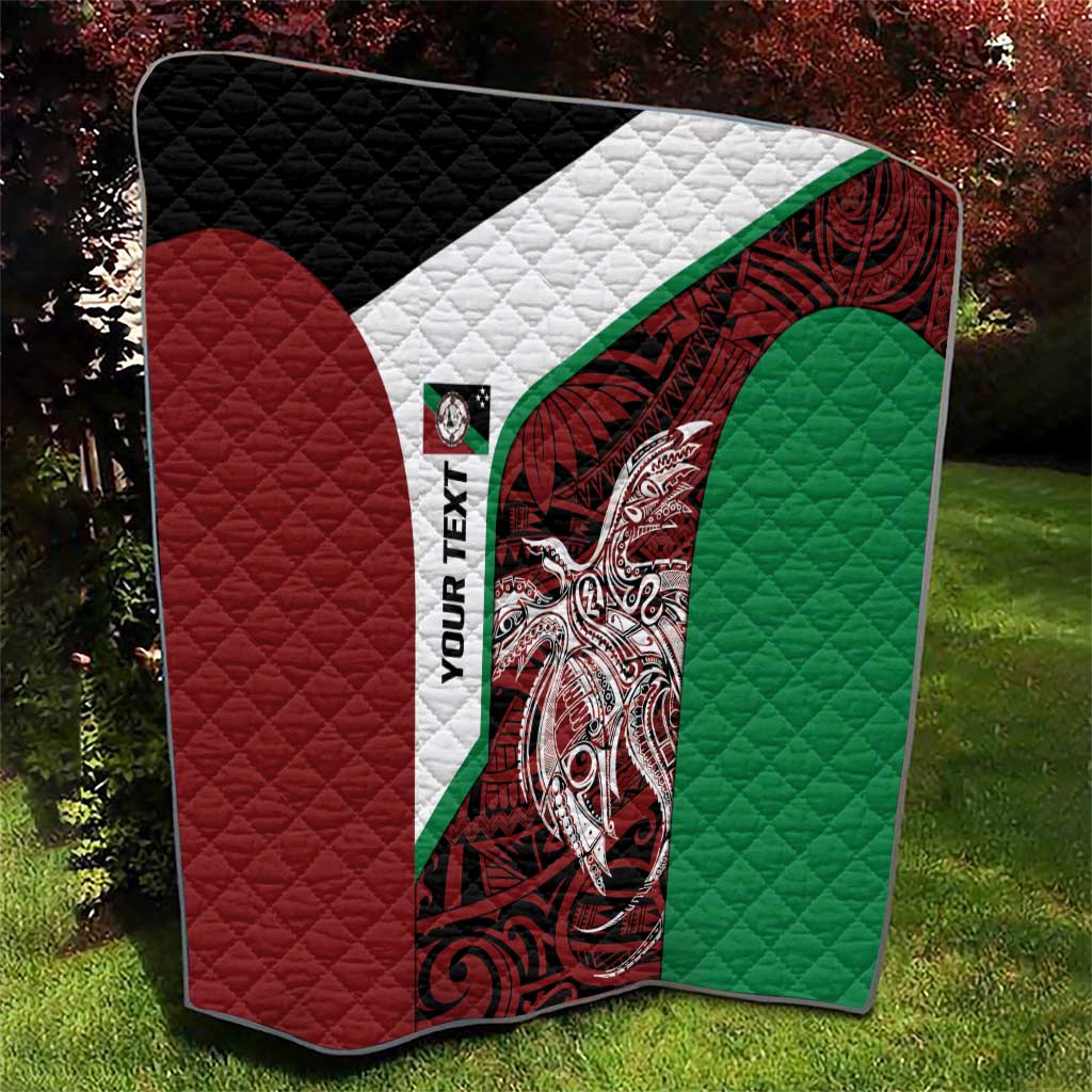 Personalised PNG East New Britain Province Quilt Bird of Paradise Tattoo Flag Motif LT9 - Polynesian Pride