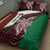 Personalised PNG East New Britain Province Quilt Bed Set Bird of Paradise Tattoo Flag Motif - Polynesian Pride