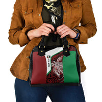 Personalised PNG East New Britain Province Shoulder Handbag Bird of Paradise Tattoo Flag Motif LT9 - Polynesian Pride