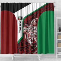 Personalised PNG East New Britain Province Shower Curtain Bird of Paradise Tattoo Flag Motif LT9 - Polynesian Pride