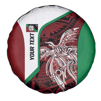 Personalised PNG East New Britain Province Spare Tire Cover Bird of Paradise Tattoo Flag Motif LT9 - Polynesian Pride