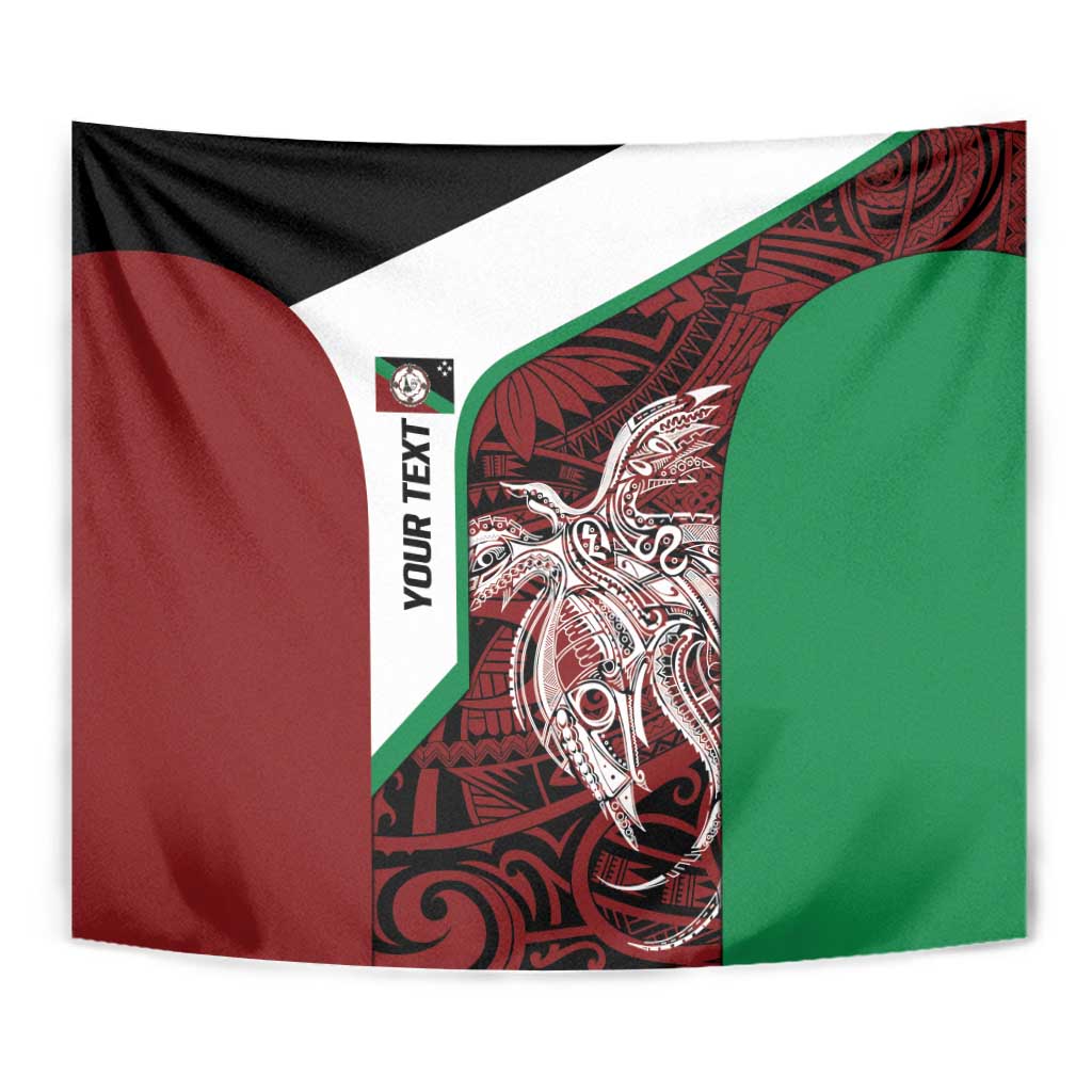 Personalised PNG East New Britain Province Tapestry Bird of Paradise Tattoo Flag Motif LT9 - Polynesian Pride