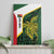 Personalised PNG East Sepik Province Canvas Wall Art Bird of Paradise Tattoo Flag Motif - Polynesian Pride