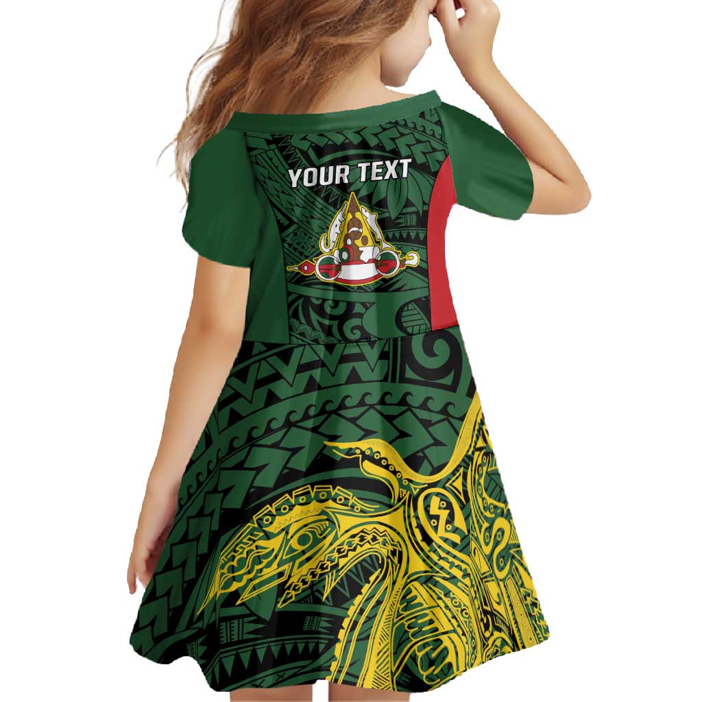 Personalised PNG East Sepik Province Family Matching Off Shoulder Maxi Dress and Hawaiian Shirt Bird of Paradise Tattoo Flag Motif LT9 - Polynesian Pride