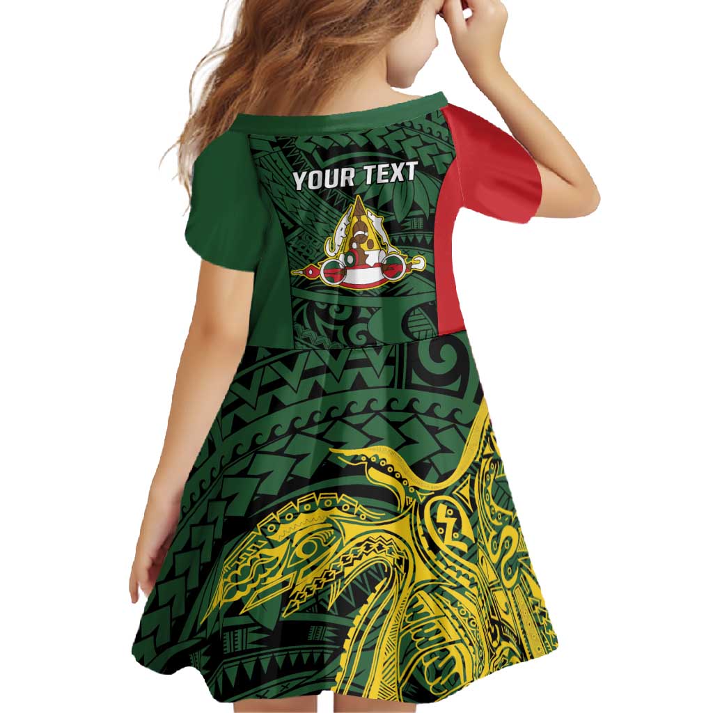 Personalised PNG East Sepik Province Family Matching Tank Maxi Dress and Hawaiian Shirt Bird of Paradise Tattoo Flag Motif LT9 - Polynesian Pride