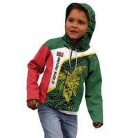 Personalised PNG East Sepik Province Kid Hoodie Bird of Paradise Tattoo Flag Motif LT9 - Polynesian Pride