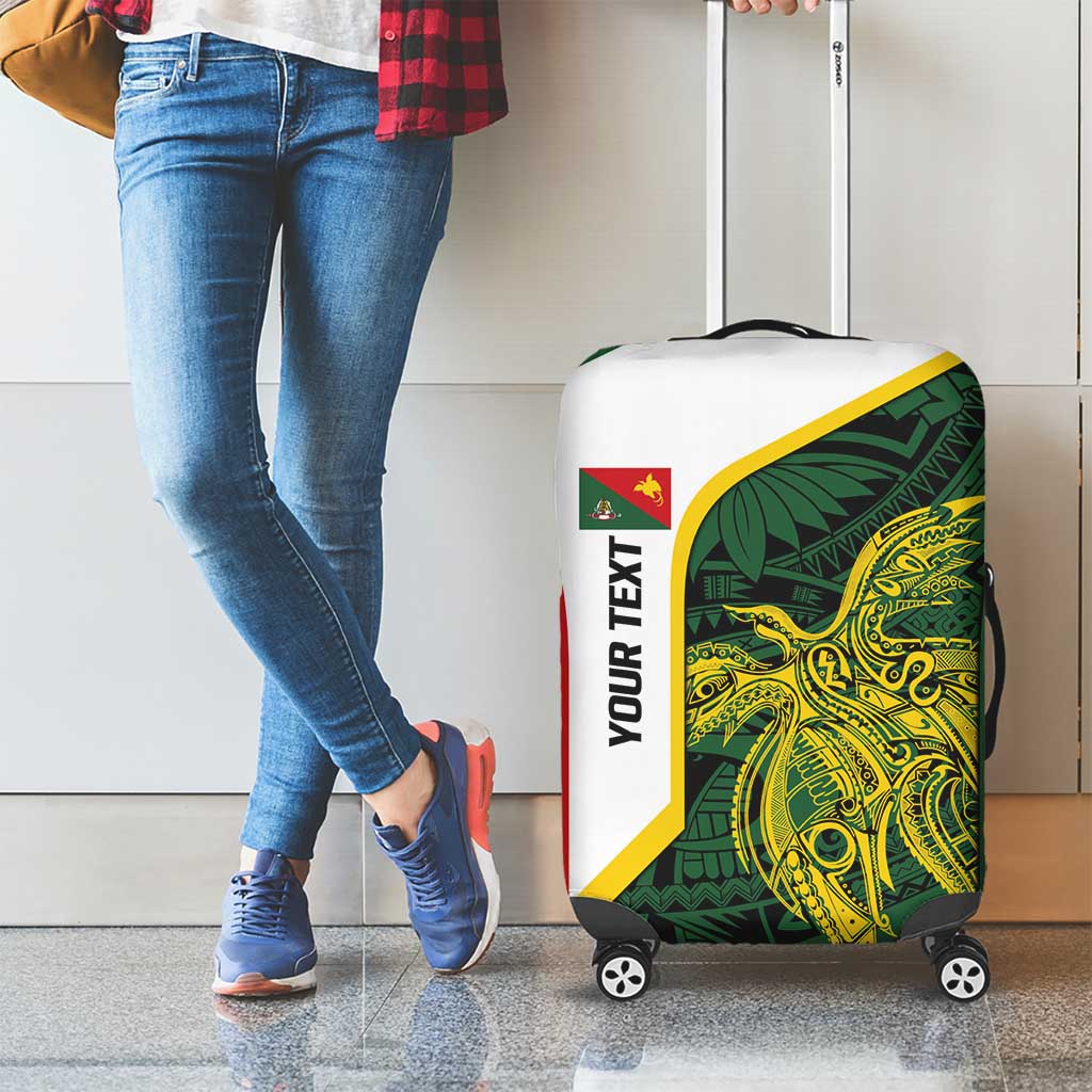 Personalised PNG East Sepik Province Luggage Cover Bird of Paradise Tattoo Flag Motif LT9 - Polynesian Pride