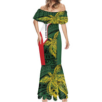 Personalised PNG East Sepik Province Mermaid Dress Bird of Paradise Tattoo Flag Motif LT9 - Polynesian Pride