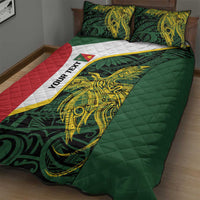 Personalised PNG East Sepik Province Quilt Bed Set Bird of Paradise Tattoo Flag Motif LT9 - Polynesian Pride