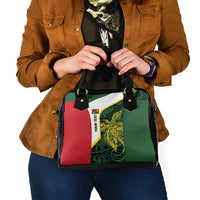 Personalised PNG East Sepik Province Shoulder Handbag Bird of Paradise Tattoo Flag Motif LT9 - Polynesian Pride