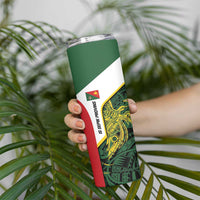 Personalised PNG East Sepik Province Skinny Tumbler Bird of Paradise Tattoo Flag Motif LT9 - Polynesian Pride