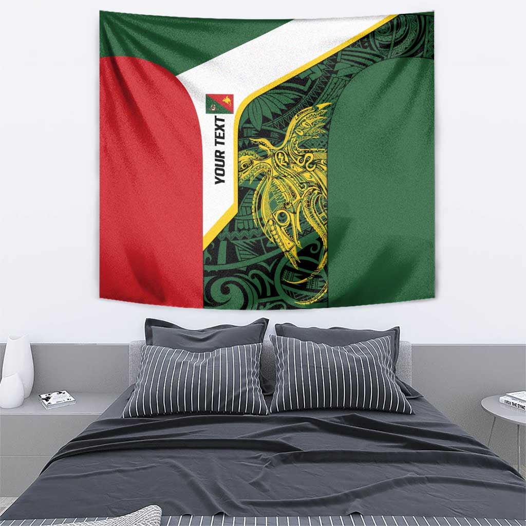 Personalised PNG East Sepik Province Tapestry Bird of Paradise Tattoo Flag Motif LT9 - Polynesian Pride