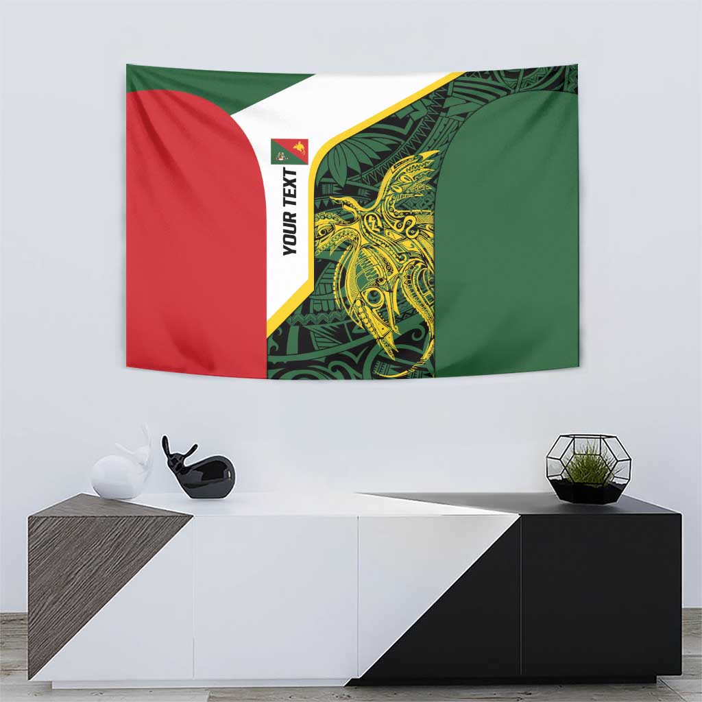Personalised PNG East Sepik Province Tapestry Bird of Paradise Tattoo Flag Motif LT9 - Polynesian Pride