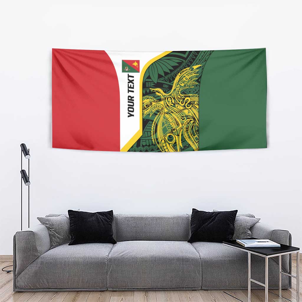 Personalised PNG East Sepik Province Tapestry Bird of Paradise Tattoo Flag Motif LT9 - Polynesian Pride