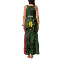 Personalised PNG Eastern Highlands Family Matching Tank Maxi Dress and Hawaiian Shirt Bird of Paradise Tattoo Flag Motif LT9 - Polynesian Pride
