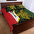 Personalised PNG Eastern Highlands Quilt Bed Set Bird of Paradise Tattoo Flag Motif - Polynesian Pride