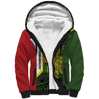 Personalised PNG Eastern Highlands Sherpa Hoodie Bird of Paradise Tattoo Flag Motif LT9 Unisex Green - Polynesian Pride